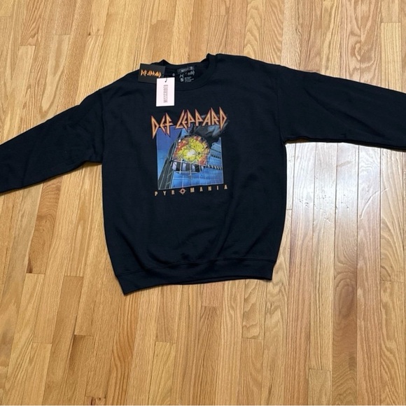 Def Leppard Black Missguided Sweatshirt NWT - Picture 4 of 5